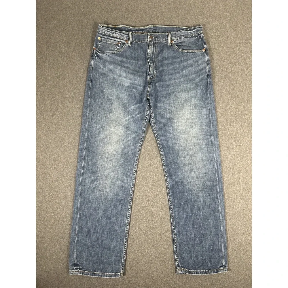 Levi's 505 Regular Fit Straight Leg Jeans 38x32 Medium Wash